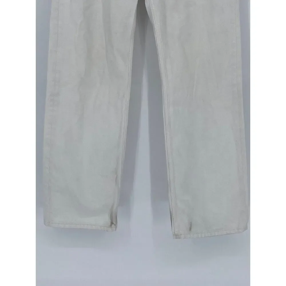 COS Women’s White Loose Fit Straight-Leg Denim High-Rise Jeans SZ 26 - Picture 6 of 11